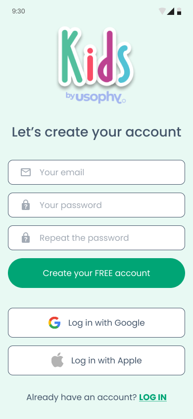 Frame 108 - landing page app