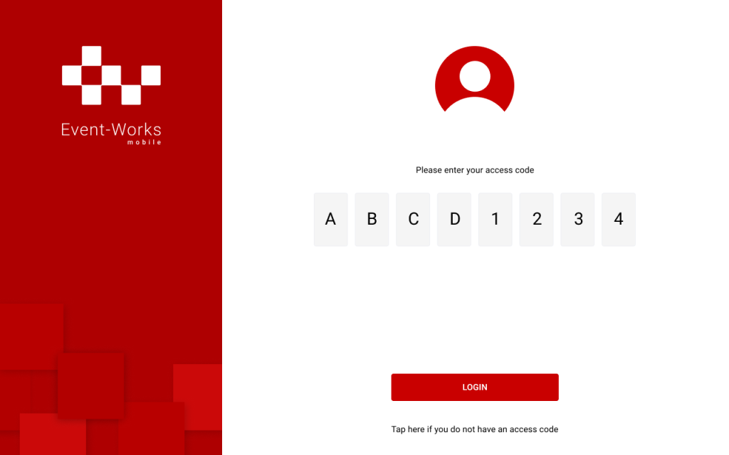 Login Tablet -