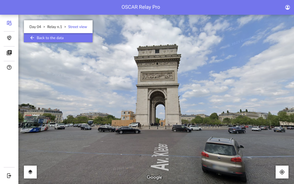 Map marker detail Street view -