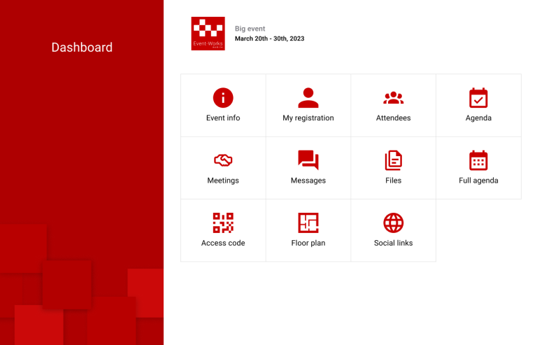 Menu - web app console