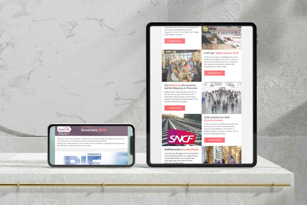 adriana chiabrera visit piemonte newsletter - web designer freelance