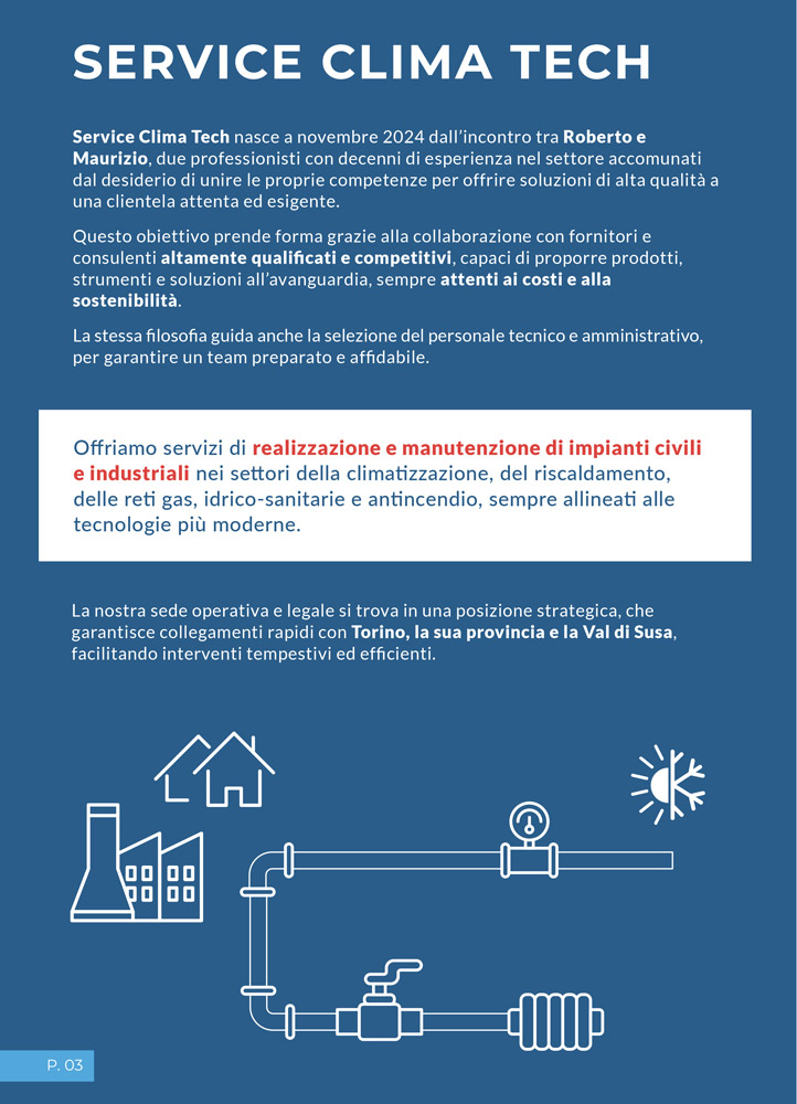 Brochure e sito web aziendale: il caso Service Clima Tech