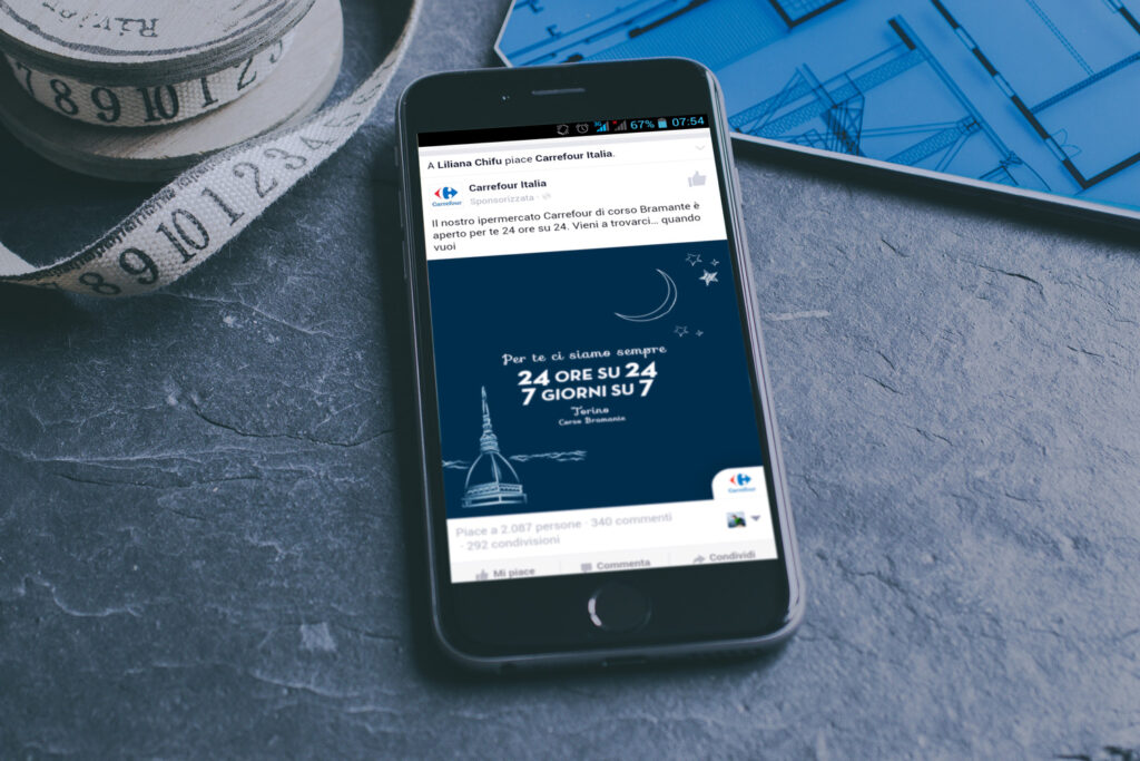 carrefour illustrazione torino mole antonelliana - web designer freelance