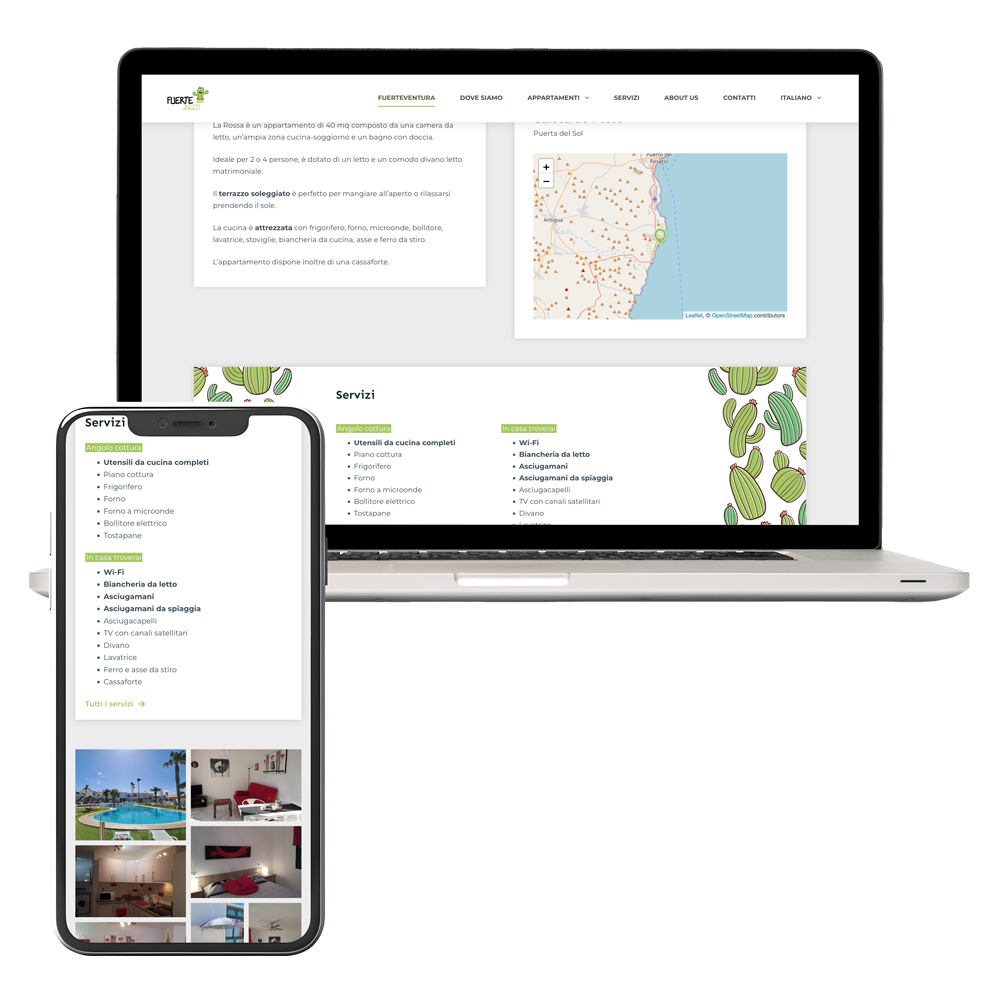 fuerteabrazo - Sito WordPress per B&B