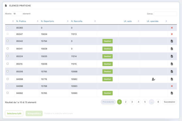 geco notai 3 - web app console