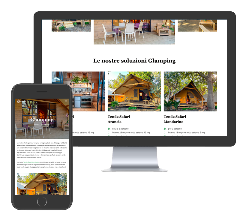 sito web glamping village 3 - sito web camping village