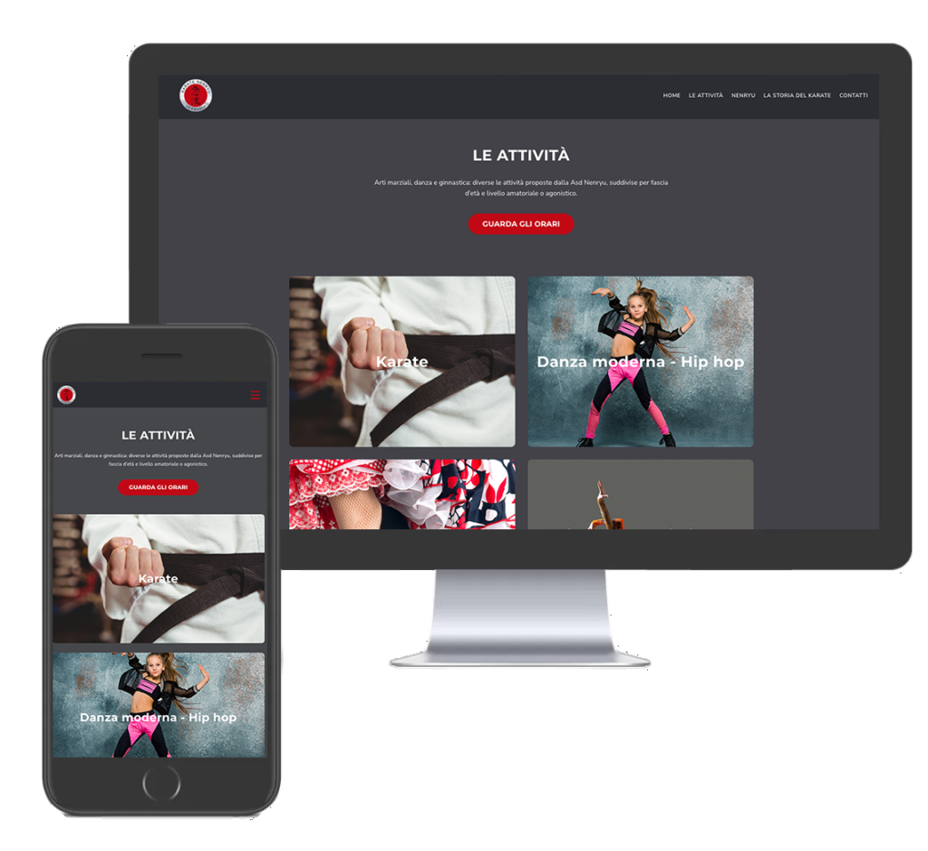 sito web palestra karate - sito web palestra