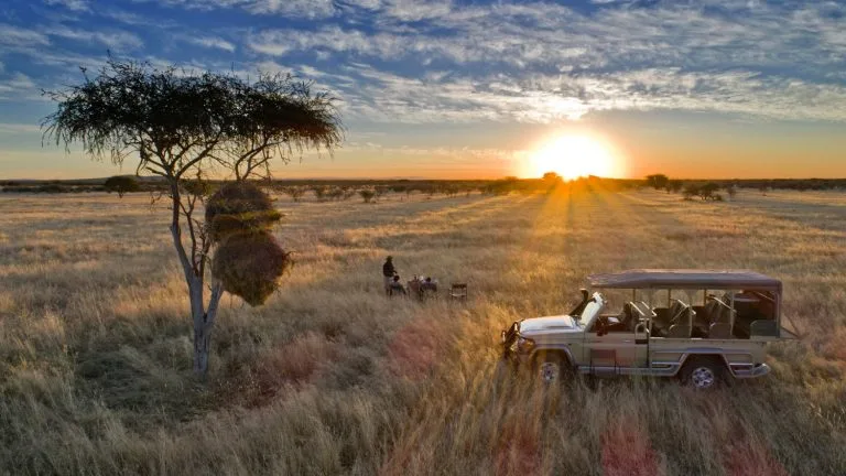 Safarihoek Lodge Namibia sunset - sito web per professionista